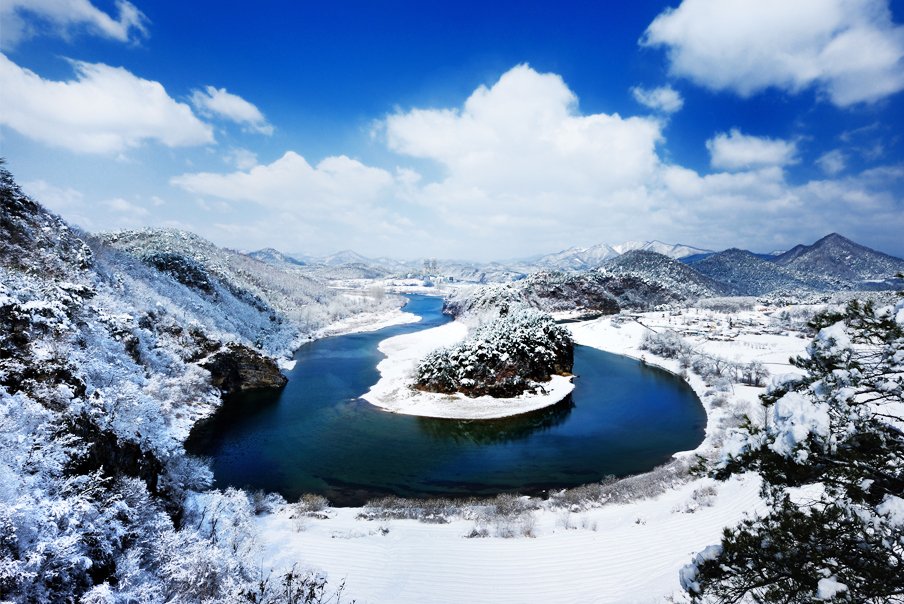 [강원] 겨울눈꽃 - 영월명소/법흥사/요선암/선암마을 한반도지형/청령포 당일