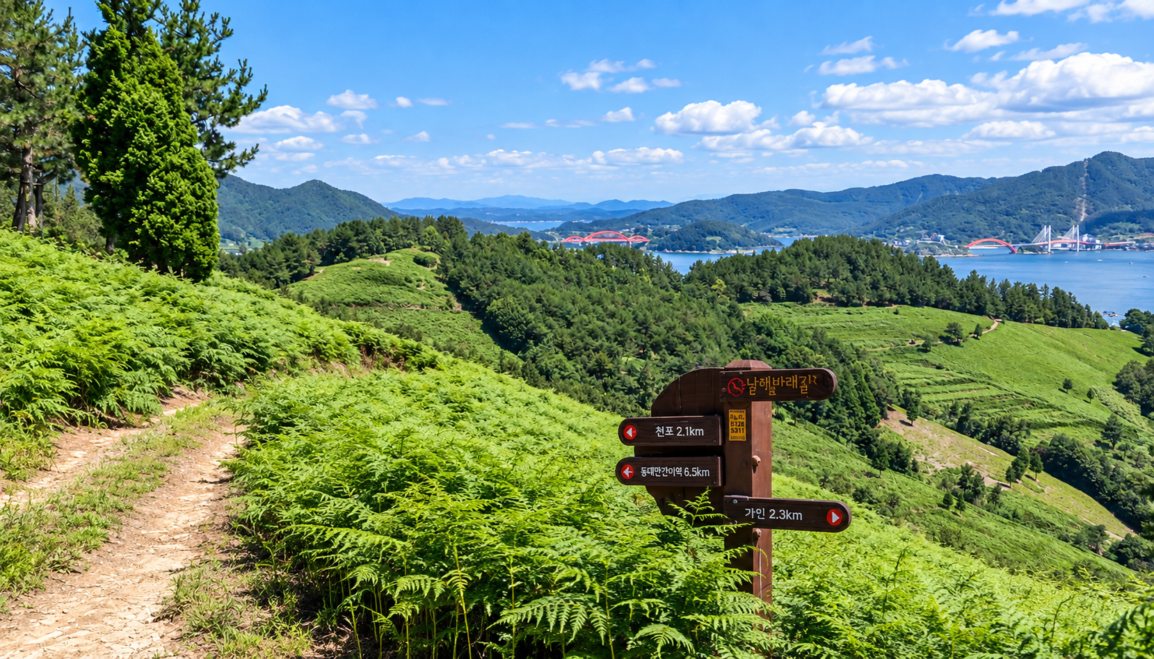 [경남] 리무진버스. 엄마의길 263Km-남해바래길 4코스(고사리밭길)트래킹  (남파랑길 37코스) 당일